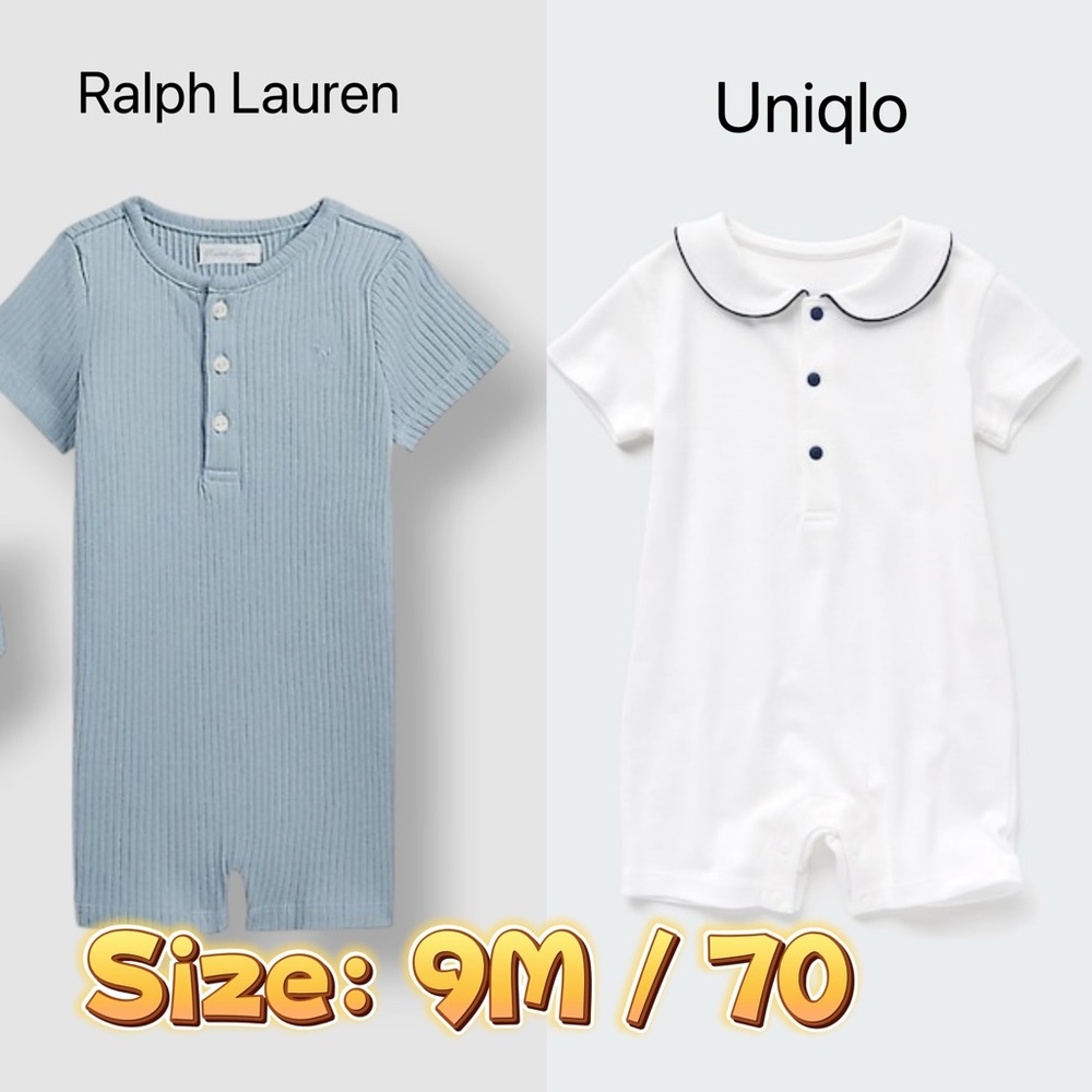 Ralph Lauren & Uniqlo Romper - Set of 2
